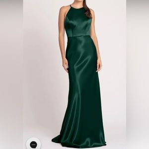 Jenny Yoo Alessia bridesmaid dress - emerald green
